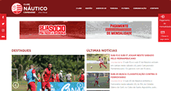 Desktop Screenshot of nautico-pe.com.br